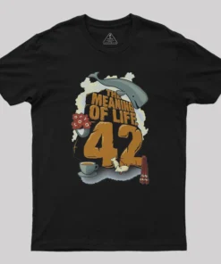 Alternative view of The Meaning of Life Nerd T-Shirt