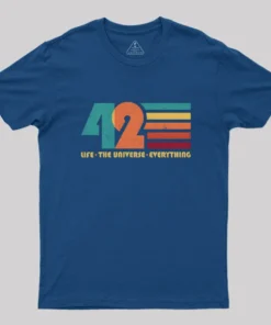 Alternative view of 42 - The Life -The Universe - Everything Geek T-Shirt