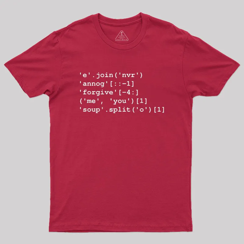 Rick Roll in Python Geek T-Shirt - Image 5