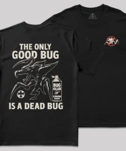 A Dead Bug Front and Back Printed Geek T-Shirt