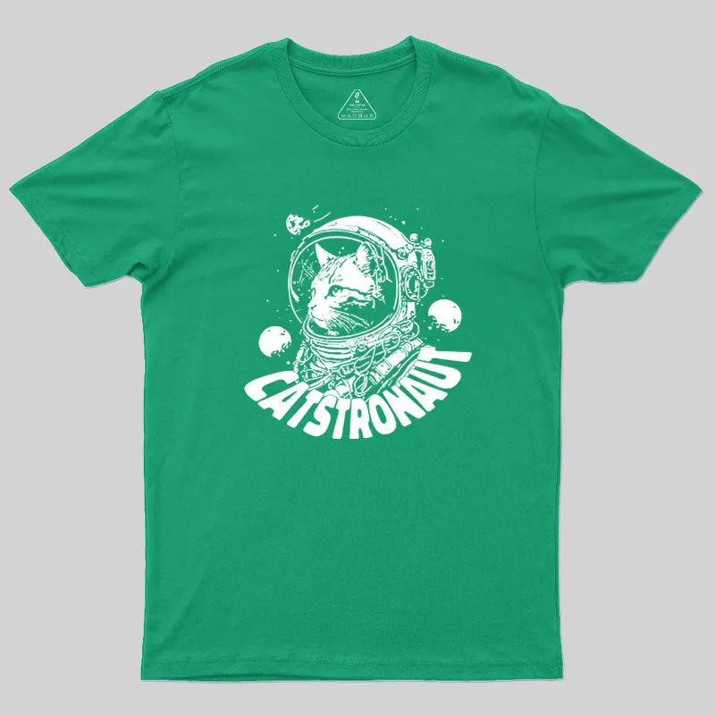 Catstronaut Geek T-Shirt - Image 9