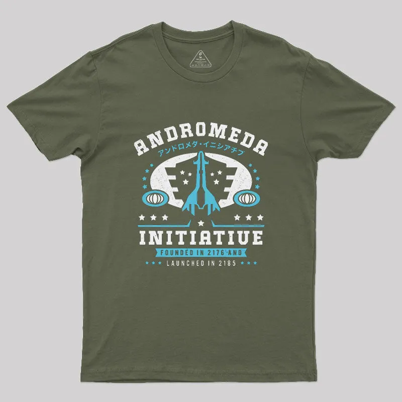 Andromeda Initiative Emblem Geek T-Shirt - Image 3