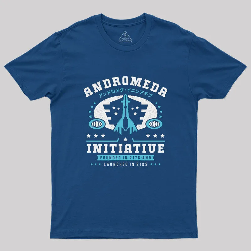 Andromeda Initiative Emblem Geek T-Shirt - Image 2