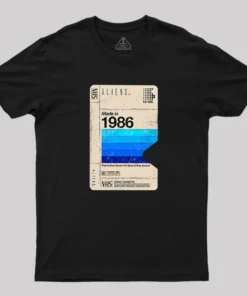 Aliens Blank Tape Geek T-Shirt