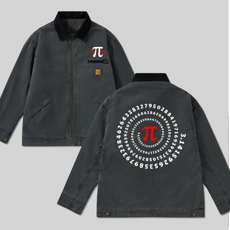 Pi Science Number Sequence Classic Work Jacket