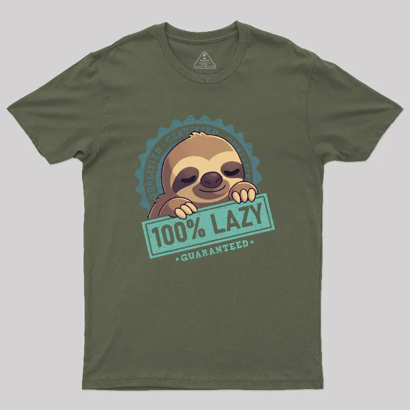 100% Lazy Geek T-Shirt - Image 3