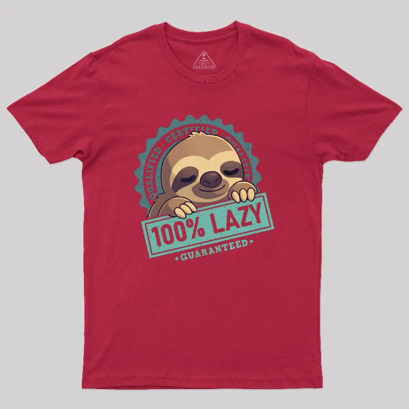 100% Lazy Geek T-Shirt - Image 5