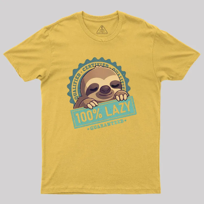 100% Lazy Geek T-Shirt - Image 8