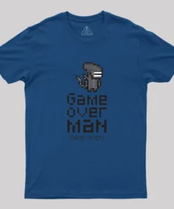 Alternative view of Game over man, game over! Alien Geek T-Shirt