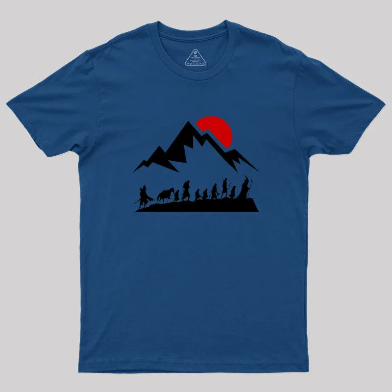Fellowship - Sunset by the Mountains Classic Geek T-Shirt