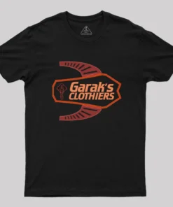 Deep Space Nine Garak's Clothiers Logo Geek T-Shirt