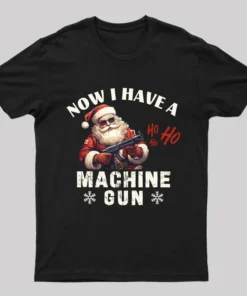 Alternative view of Now I Have a Machine Gun T-Shirt