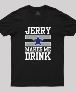 Alternative view of Jerry Makes Me Drink Geek T-Shirt