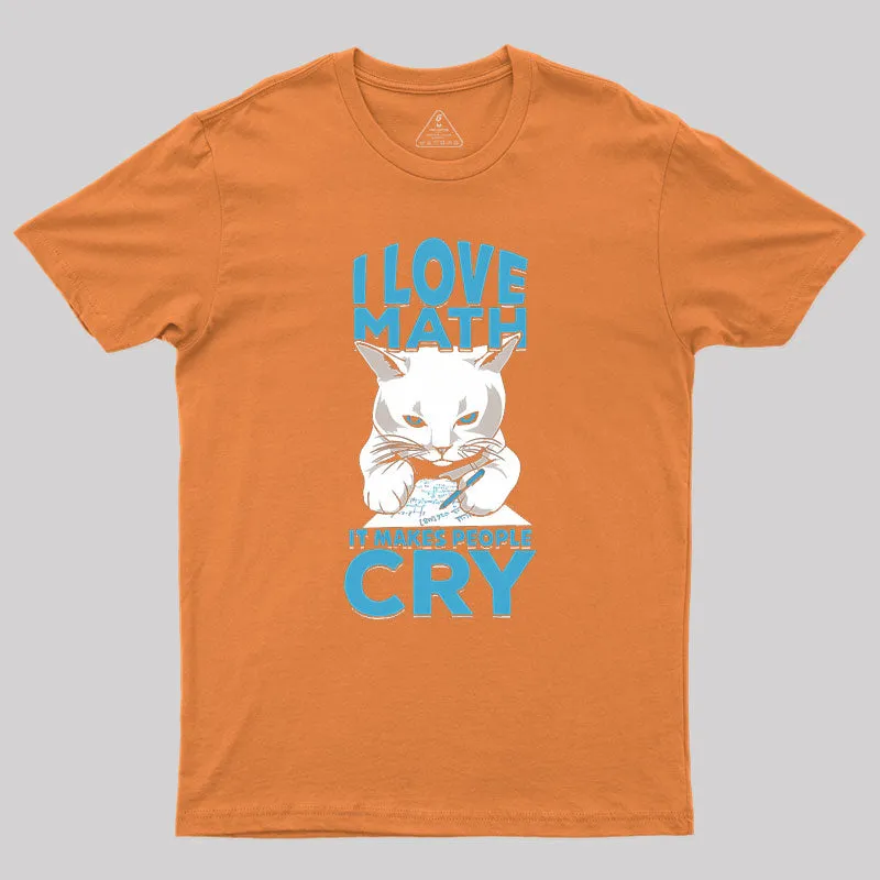 Funny Mathematics Cat Math Mathematician Geek T-Shirt - Image 7