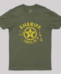 Alternative view of Eureka Sheriff Geek T-Shirt
