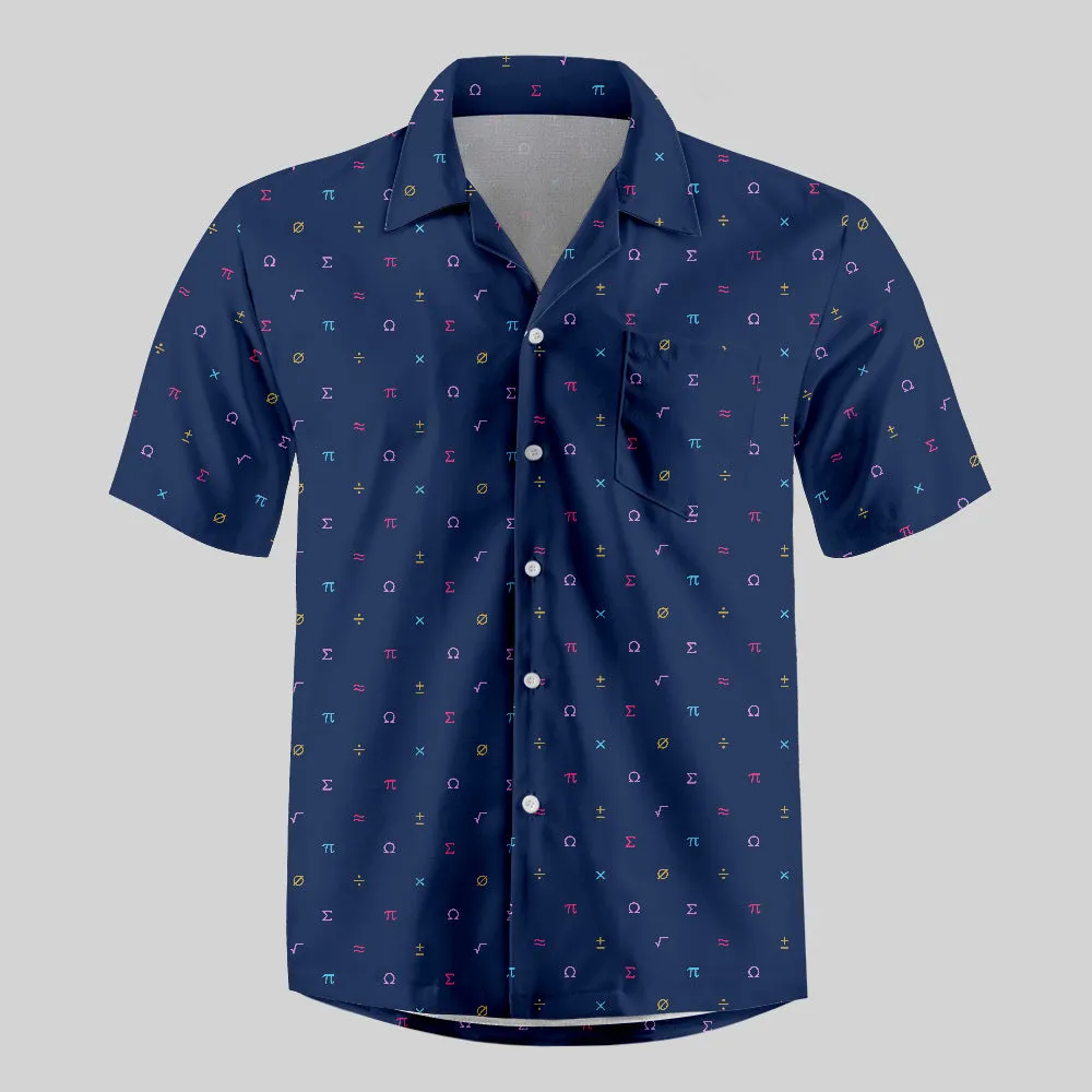Mathematics Symbol Button Up Pocket Shirt - Image 2