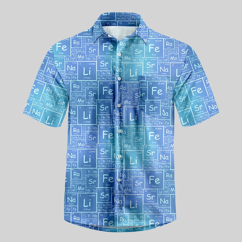 Chemical Element Wall Button Up Pocket Shirt
