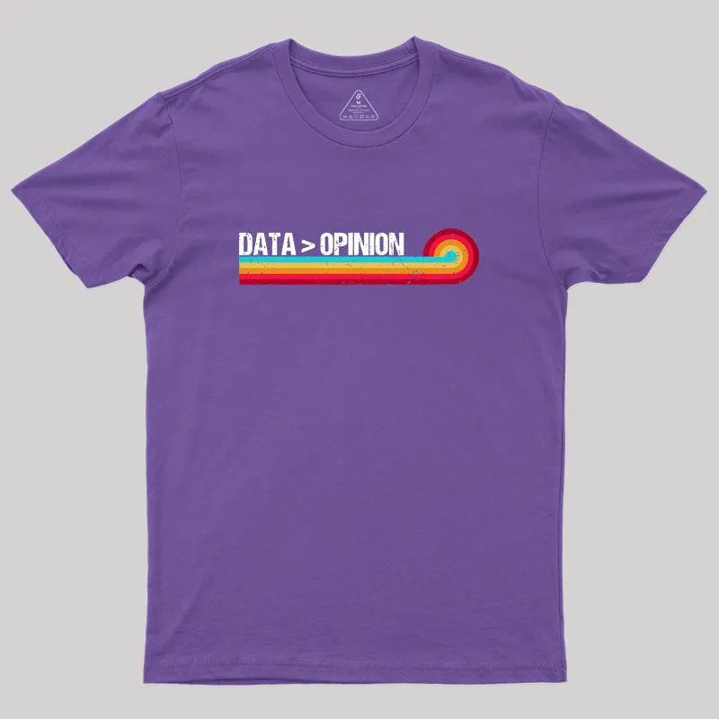 Retro Stripes Funny Data > Opinion Geek T-Shirt - Image 5