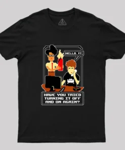 Alternative view of Tech Support Sitcoms Geek T-Shirt