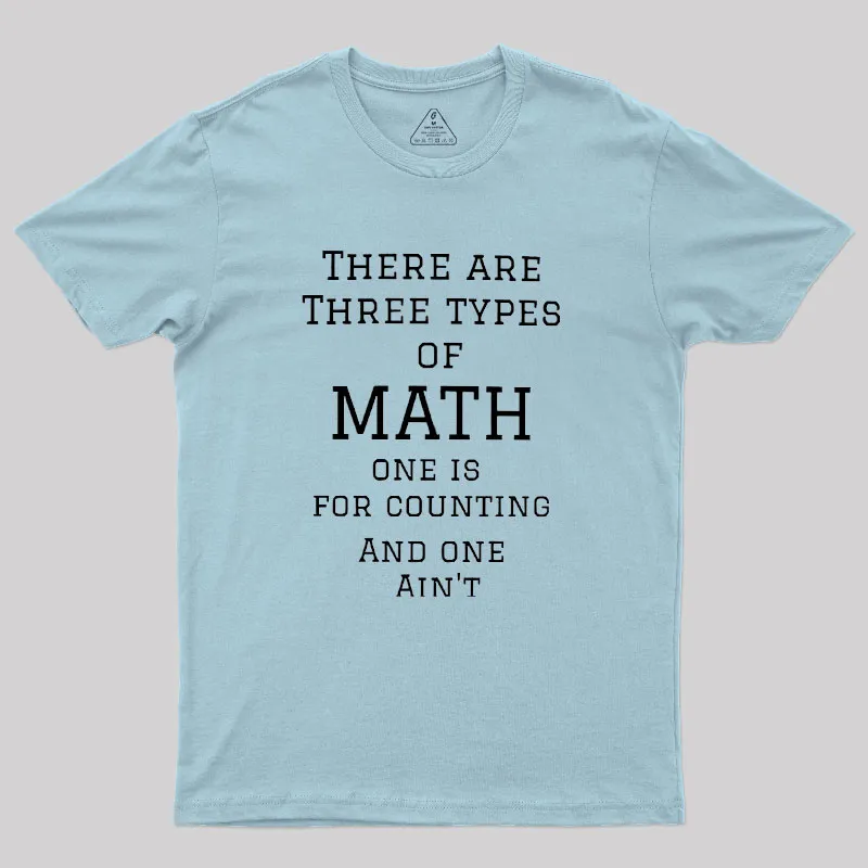 Three Types Of Math Geek T-Shirt - Image 10