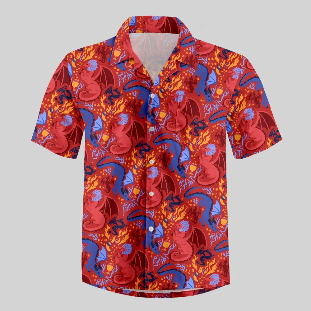 Dragonfire Dance Button Up Pocket Shirt - Image 2