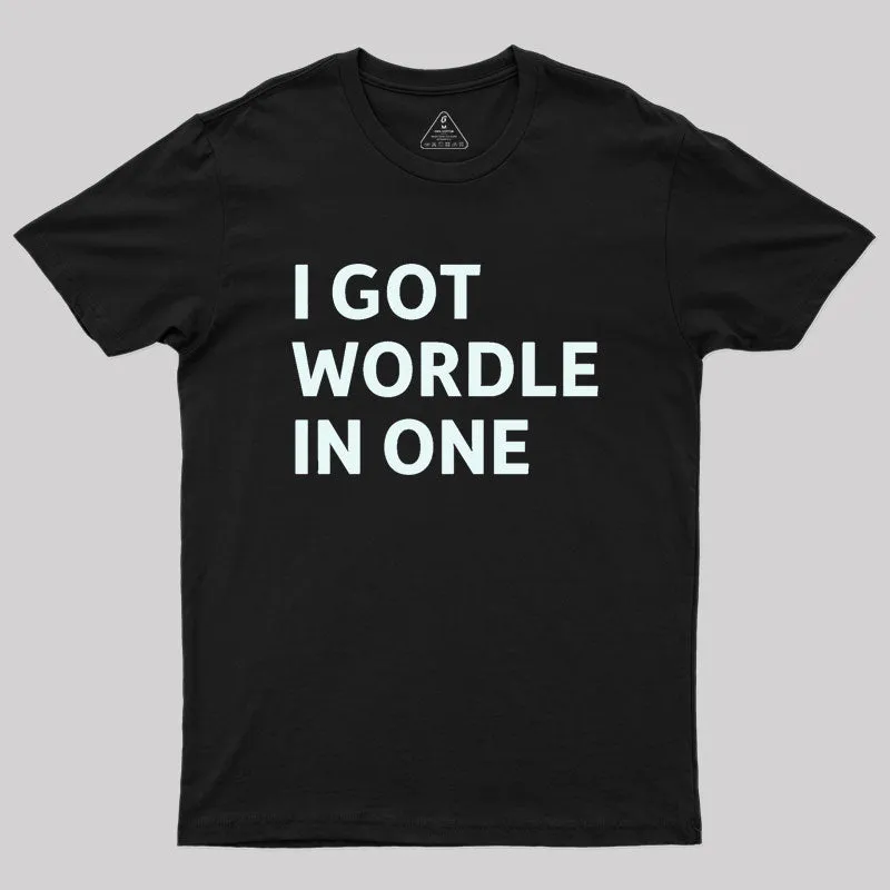 I Got Wordle in One Geek T-Shirt - Image 2