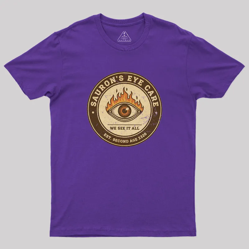 Sauron’s Eye Care Geek T-Shirt - Image 6