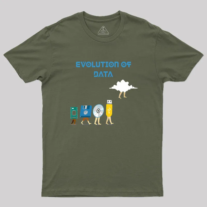 Data Evolution Data Pun Data Scientist Geek T-Shirt - Image 3