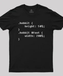 Alternative view of HobbitCode Geek T-Shirt