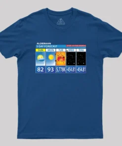 Alderaan 5 Day Forecast Geek T-Shirt