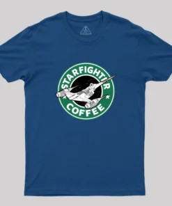Alternative view of Starfighter Coffee Geek T-Shirt