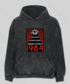 1984 Orwell Washed Hoodie