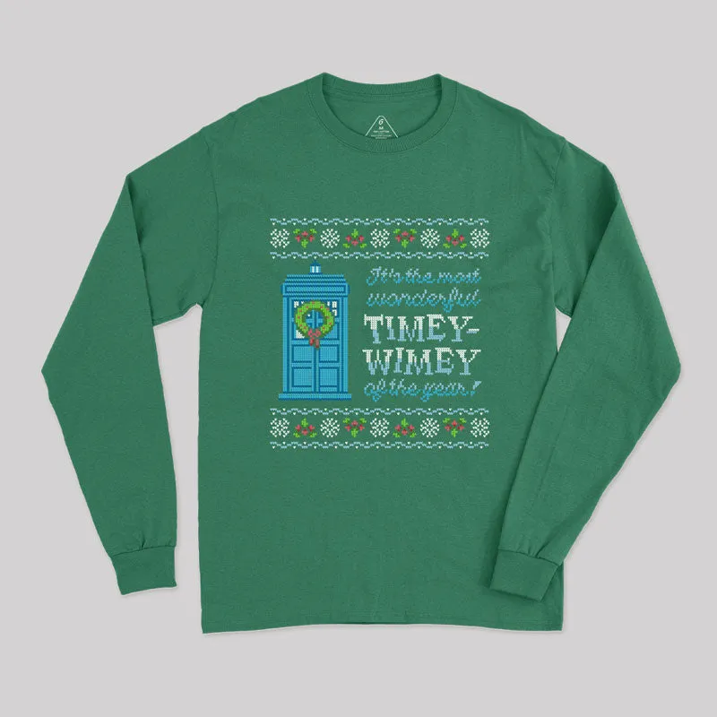 Timey Wimey Long Sleeve T-Shirt - Image 3