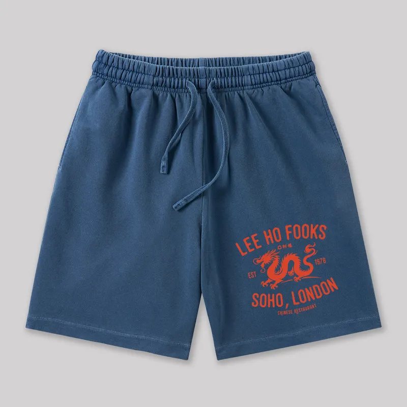 Lee Ho Fooks Vintage Resto Geeky Washed Shorts - Image 5