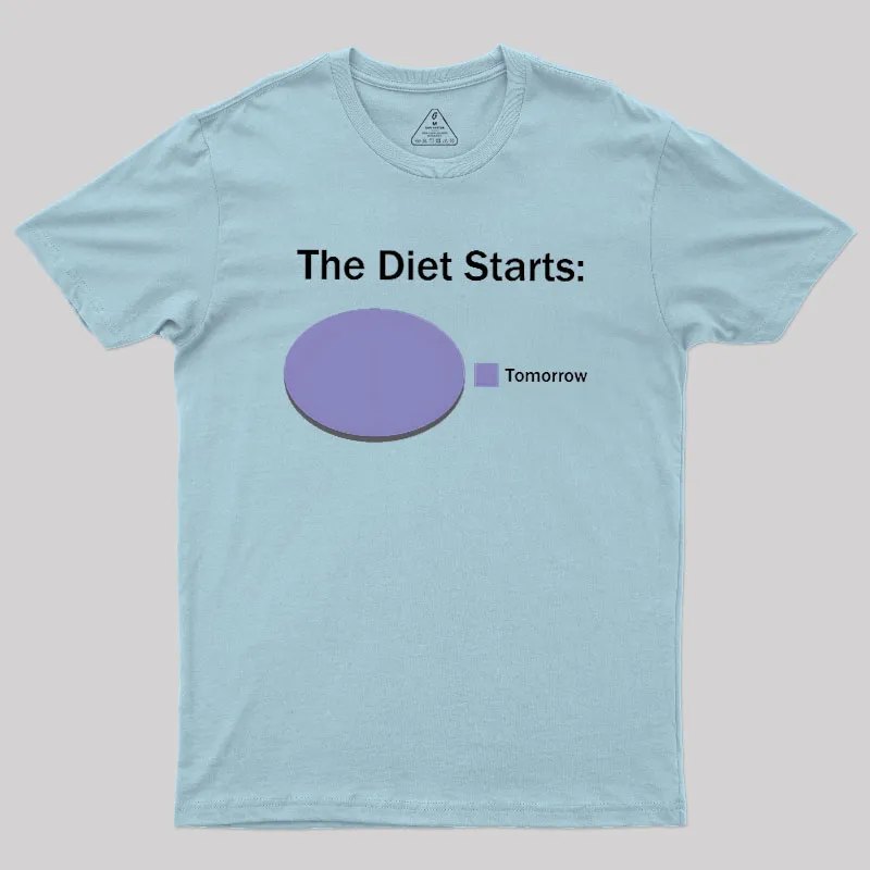 The Diet Starts Tomorrow Geek T-Shirt - Image 10
