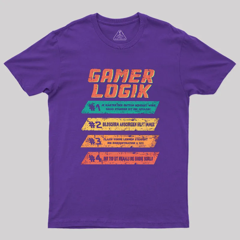 Gamer Logik Geek T-Shirt - Image 5