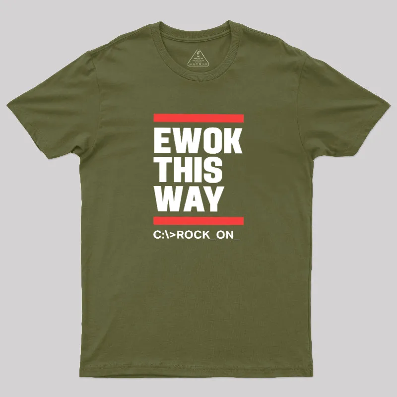 Ewok This Way Geek T-Shirt - Image 3