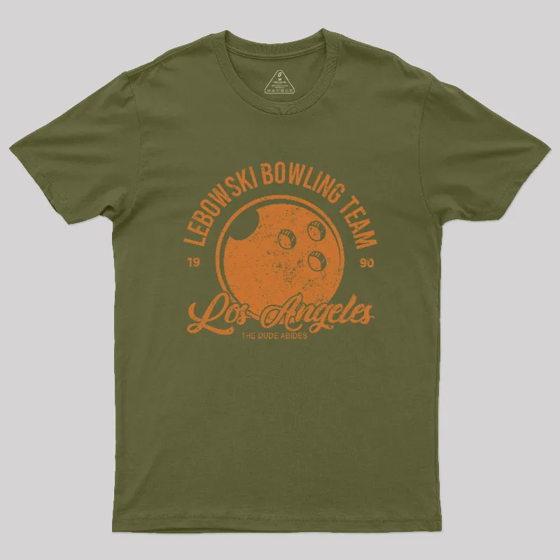 Lebowski Bowling Team Geek T-Shirt - Image 3