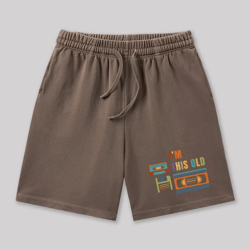 Im This Old Vintage Geeky Washed Shorts - Image 7