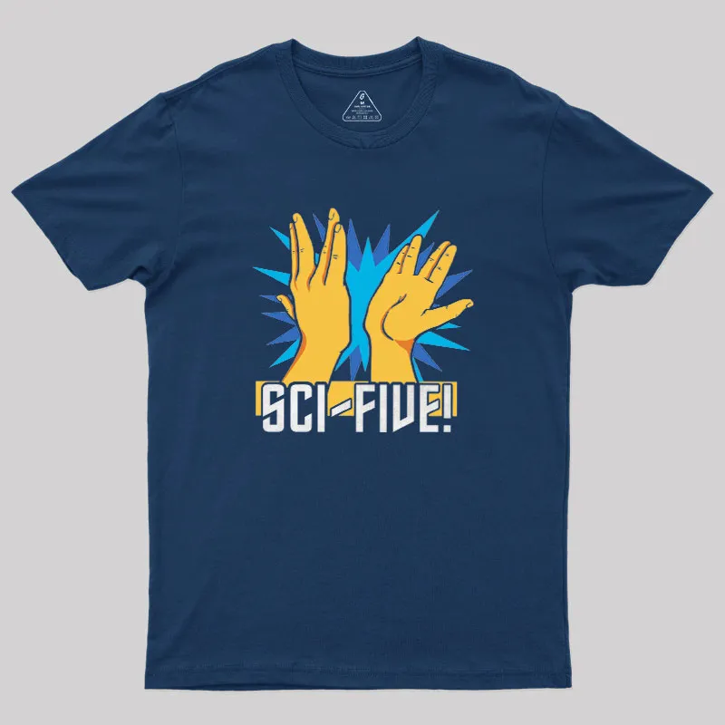 Sci-Five! Geek T-Shirt - Image 2