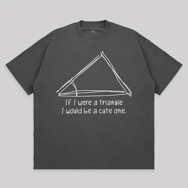 A Cute Triangle Unisex Oversized T-shirt - Image 7