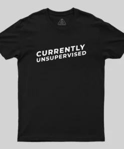 Alternative view of Currently Unsupervised Badge Geek T-Shirt