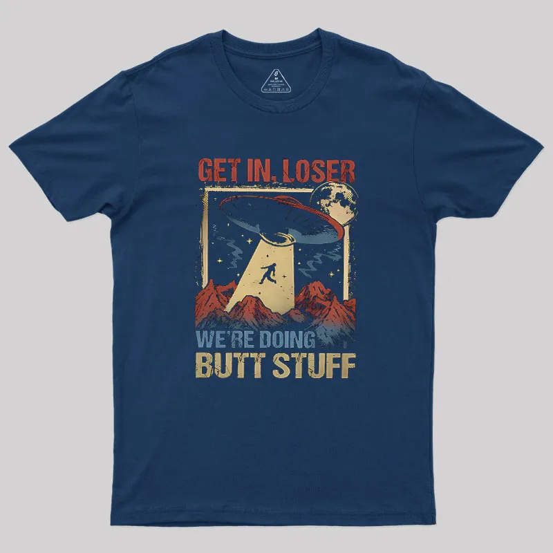 Glow In The Dark Alien UFO Geek T-Shirt - Image 2