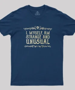 Alternative view of Strange and Unusual Geek T-Shirt