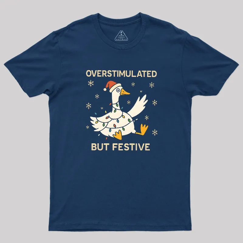 OVERSTIMULATED Geek T-Shirt - Image 2