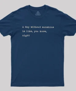 Alternative view of You Know Night Geek T-Shirt