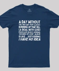 Alternative view of Running Up That Hill Geek T-Shirt