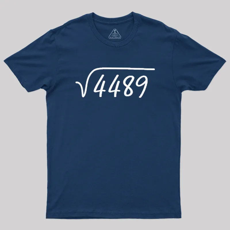 67 Meme Square Root Geek T-Shirt - Image 2