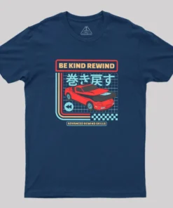 Alternative view of Be Kind Rewind Retro Car Geek T-Shirt