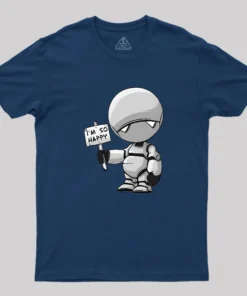 Alternative view of I'm So Happy Geek T-Shirt